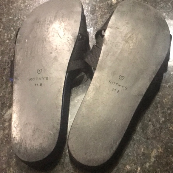 Rothy’s Black Sandal Sz 11.5 - Picture 4 of 5